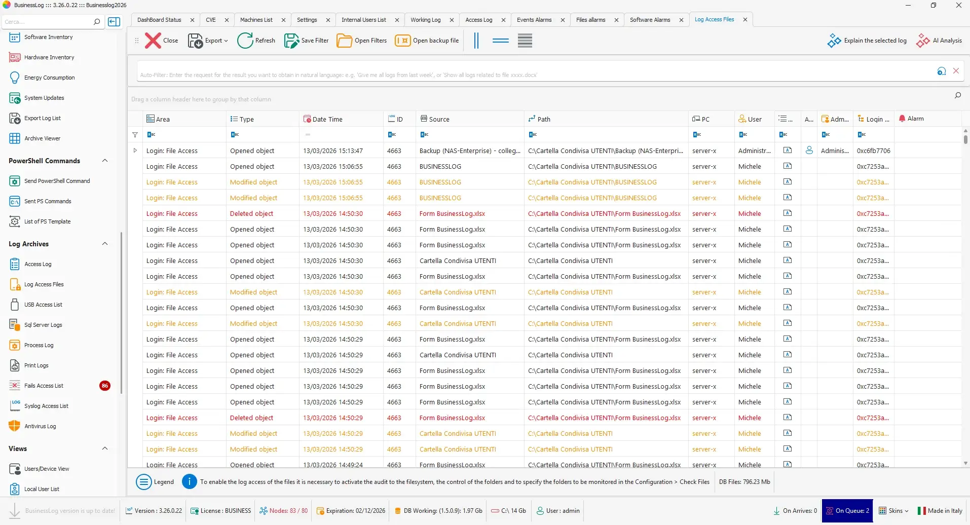 File access auditing